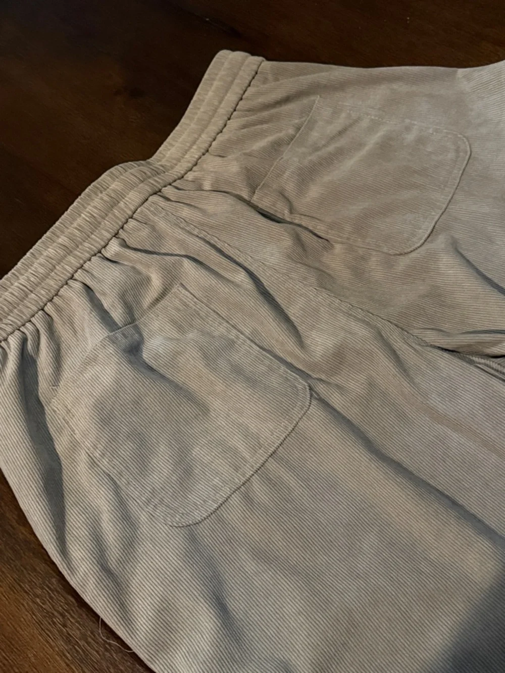 Constitution Men's Light Gray Drawstring Corduroy Pants XL - Picture 5 of 6